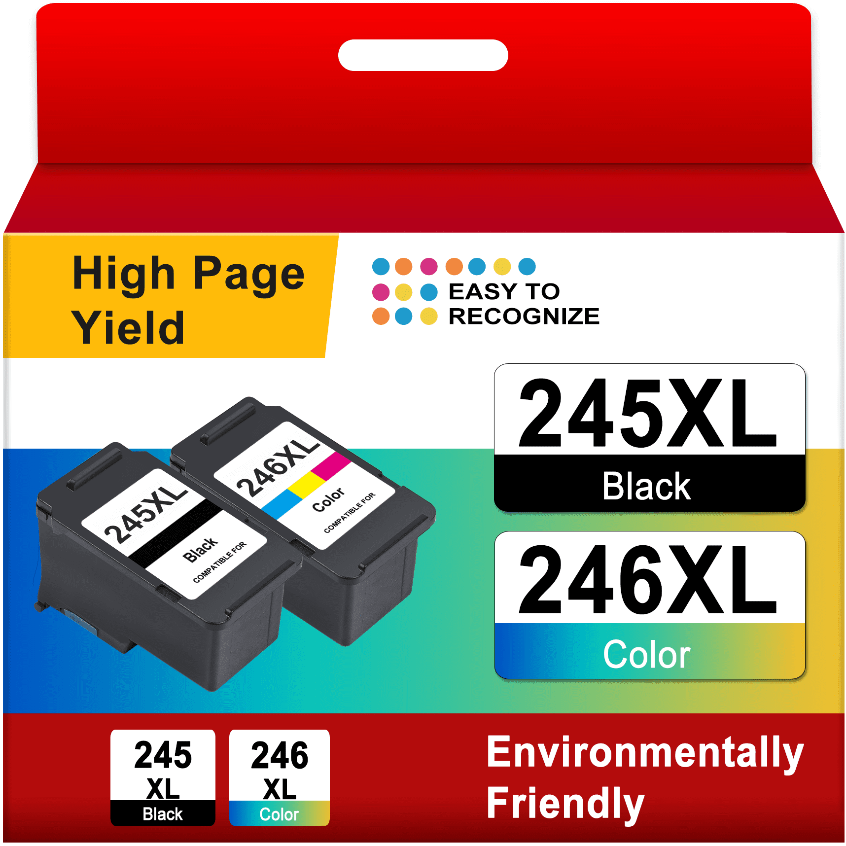 ACTUALCOLOR C 275XL 276XL Ink Cartridge, High Yield, Black and Tri
