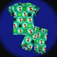 thumbnail image 4 of TAIAOJING Toddler Boys Outfits Sets For Home Casual Comfortable Short Sleeve Tops And Shorts Combo For Ages 3-8 Holiday 4-5Y, 4 of 5