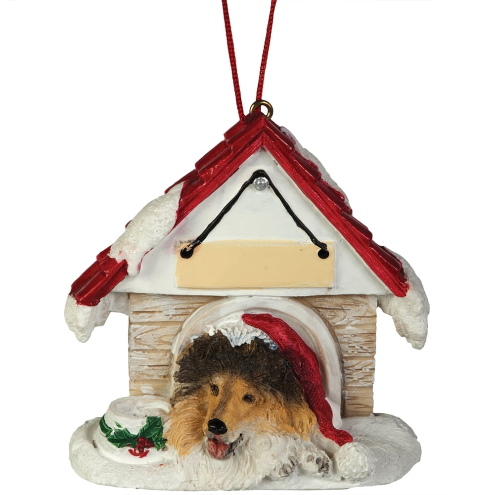 Collie in Dog House Christmas Ornament  Walmart.com  Walmart.com