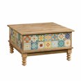 Sauder Viabella LiftTop Coffee Table, Antigua Chestnut Finish