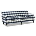 thumbnail image 3 of Jennifer Taylor Home Alana 88" Lawson Living Room Three-Cushion Tightback Sofa Couch with Metal Casters, Blue Lattice, 3 of 8