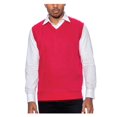 thumbnail image 1 of True Rock Men's Argyle V-Neck Sweater Vest (Red, Medium), 1 of 2
