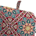thumbnail image 6 of Jordan Manufacturing 45" x 22" Medlo Sonoma Multicolor Medallion Rectangular Outdoor Chair Cushion with Ties and Hanger Loop, 6 of 14