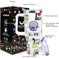 thumbnail image 4 of Golf Tumbler 40 oz Tumbler with Handle and Straw Lid Leak Proof - Cool Gifts for Golfers Travel Coffee Mug Insulated for Hot Cold Ice - Golf Gifts for Men Dad Fathers Day, 4 of 6