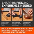 thumbnail image 2 of Pro Rolling Knife Sharpener™ - Sharpening Made Easy Kit with Removable Disc System Includes 4-Layer Diamond & EdgeBoost Ceramic (Black), 2 of 3