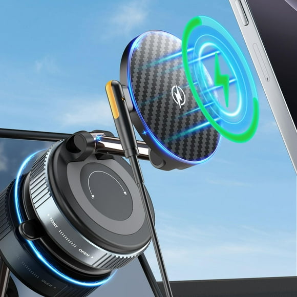 Soporte magnético al vacío para teléfono PlusAcc para coche MagSafe iPhone