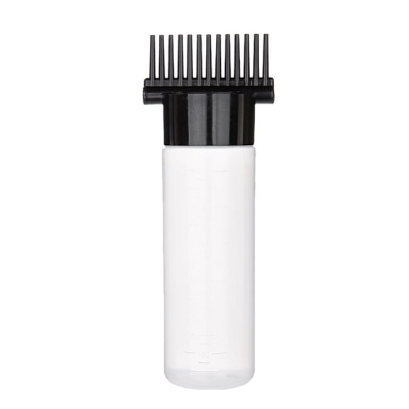 Root Comb Applicator Bottle - Graduated Scale, Hollow Teeth & Portable - Precise Hair Dye Tool for Roots/Highlights(6 Ounce)