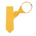 thumbnail image 3 of Jacob Alexander Boy's 14" Pretied Ready Made Solid Color Zipper Tie - Canary, 3 of 7