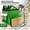 Green, variant on Large Insulated Pizza Delivery Backpack Bag Fits 14'' 16'' Pizzas Expandable Cooler for Food Delivery with Reflective Strip and Cup Holders