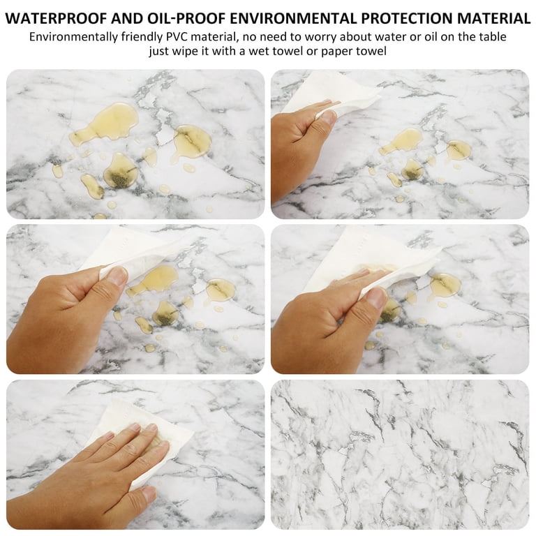 Jetcloudlive Marble Pattern Round Fitted Tablecloth photo 5