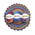 thumbnail image 1 of Wiueurtly Clearance Dyed Rainbow Wool Thread Handmade Diy Crochet Fine Shawl Hat Scarf Woolen Thread, 1 of 2