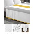thumbnail image 6 of Orange Grey Striped Twim Size Flat Sheet, Wrinkleproof & Fadeproof Cooling Flat Bed Sheet Only, Geometric Vertical Stripes White Breathable Soft Bedding Top Sheets 66 x 96 Inches, 6 of 8
