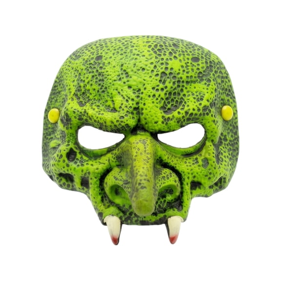Mask Green Reptile Skin Goblin Mask Half Face Adult Mask for Masquerade Party Halloween Events