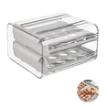thumbnail image 4 of Injueey Soporte para huevos de 32 rejillas, contenedor de almacenamiento de huevos de doble capa, cajón para huevos de gran capacidad, fácil de usar Almacenamiento y organización del hogar Injueey HA018121-00, 4 of 6