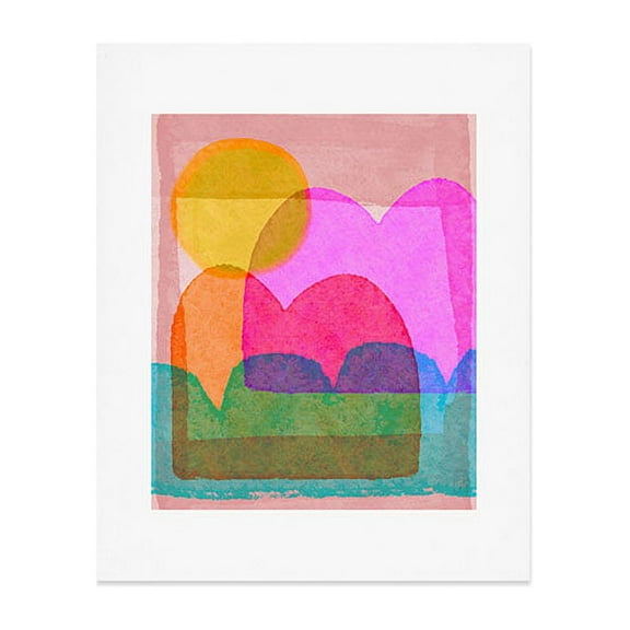 Society6 Sewzinski A Happy Place 8" x 10" Art Print and Hanger