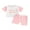Pink, variant on Bagilaanoe 2pcs Toddler Baby Girl Shorts Set Short Sleeve Letter Print T Shirt Tops + Shorts 6M 12M 18M 24M 3T Kids Casual Summer Clothes