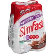 SlimFast High Protein Ready-to-Drink Creamy Milk Chocolate Meal Replacement Shake, 4 Pack