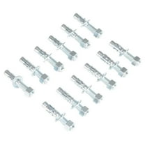 Vestil AS-344-12PK 0.75 x 4 in. Steel Concrete Sleeve Anchor Bolts - Silver - Pack of 12