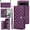 Dark Purple, variant on TECH CIRCLE Folio Faux Leather Case for Google Pixel 6a (6.1") 2022 - Protective Stylish Phone Case, Built-in Stand & Card Slots & Wrist Strap & Button Closure, Lightweight Portable Cover, Pink