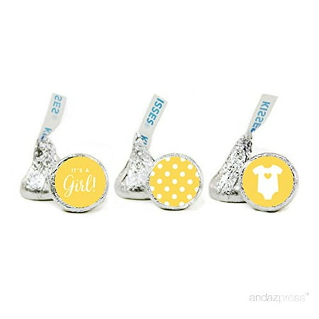 Yellow Girl Baby Shower Hershey S Kisses Stickers 216 Pack Yellow Girl Baby Shower Hershey S Kisses Stickers 216 Pack
