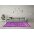 thumbnail image 3 of Ahgly Company Indoor Round Abstract Purple Modern Area Rugs, 6' Round, 3 of 4