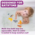 thumbnail image 2 of Tub Works Animales del Bosque, paquete de 6 juguetes de baño herméticos, 2 of 9
