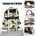 thumbnail image 4 of Quilted Backpack Fashion Backpack 10.23*5.11*12.59 Inch Women's Fashion Backpack Picnic Shopping Travel Out Sports backpack Black Magpie, 4 of 7