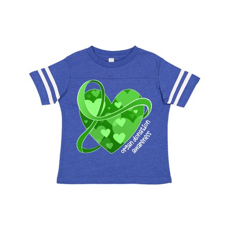 

Inktastic Organ Donation Awareness Green Heart and Ribbon Gift Toddler Boy or Toddler Girl T-Shirt