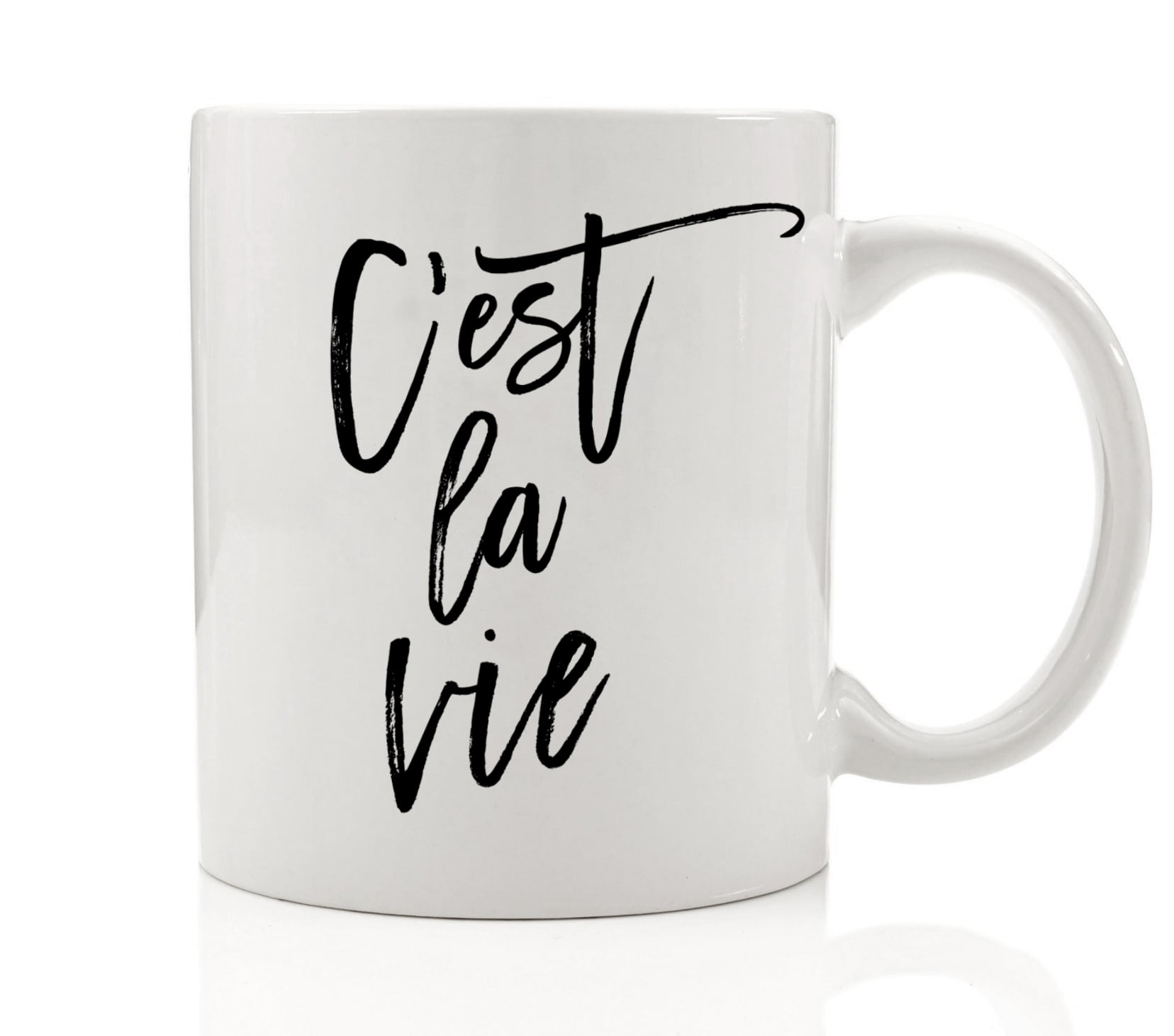 "C'est la Vie" Coffee Mug 11 oz Drinkware with Sayings ...