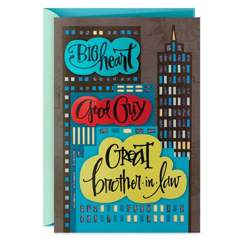 Big Heart Good Guy Birthday Card For Brother In Law Walmart Com Walmart Com