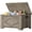 Grey/Rhombus, variant on Danolapsi 23.6" Storage Chest,Wooden Storage Bench with Safety Hinge,Wooden Entryway Bench,Easy Assembly,Retro Style Large Toy Chest for Entryway, Living Room,Bedroom