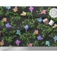 thumbnail image 2 of Soimoi Polyester Crepe Fabric Leaves & Bell Floral Print Sewing Fabric Yard 42 Inch Wide, 2 of 3