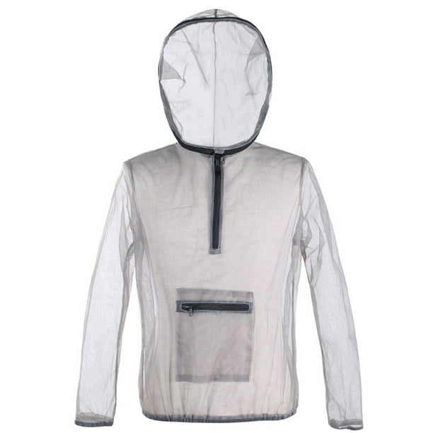 Chaqueta Bug Malla Ultraligera exterior con capucha Bug Jacket Anti-mosquito See Through Protección Tomshoo Chaqueta Bug