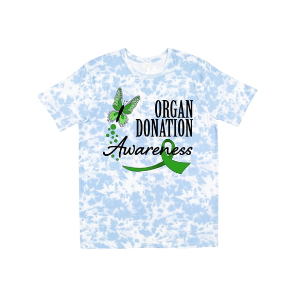 Inktastic Organ Donation Awareness- Butterfly Green Ribbon T-Shirt