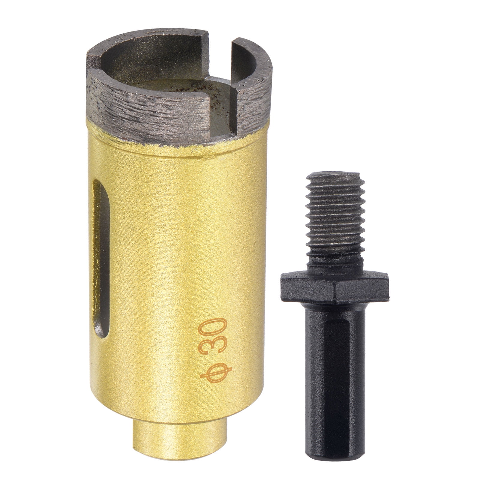 3'' Dry Diamond Core Drill bit with angle grinder adapter & center guide