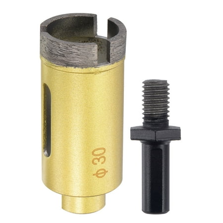 

Uxcell 30mm Sintered Diamond Core Drill Bit with M10 Arbor Adapter for Masonry Stone
