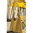 thumbnail image 5 of Kukuzhu Women's Handwoven Tote Bag Fashion Woven Hobo Bag Shiny Knitted Shoulder Handbags Purse, 5 of 8