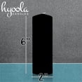 thumbnail image 4 of Hyoola 2 x 6 Black Unscented European Made Pillar Candles, Dripless Paraffin Wax with Smokeless Cotton Wicks, 4-Pack, 4 of 4