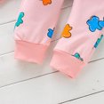 thumbnail image 4 of Spring and Autumn Girls' Baby Clothing Set Fashion Cotton Top+Strap Pants Two-piece Girls' Neonatal Children's Cloud Print Set., 4 of 5
