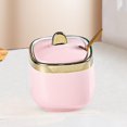 thumbnail image 3 of HLONK Ceramic Sugar Bowl Container with Lid and Spoon Spice Seasoning Box Ceramic Condiment Pot Condiment Jar for Counter White, 3 of 6