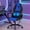 Blue, variant on XF XINFENG Gaming Ergonomic Office Chair, 250lbs Capacity PU Leather Computer Chair with Lumbar Massage, Height Adjustable 360° Swivel Racing Chair, White