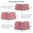 thumbnail image 5 of Pink Clastic Gemstone Car Windshield Sun Shade Foldable Car Front Window Visor Heat and UV Protection 53x23.5, 5 of 8