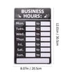 thumbnail image 2 of ColoMX Signo de horario comercial Etiqueta adhesiva reescribible de horario comercial para tienda bancaria, 2 of 8