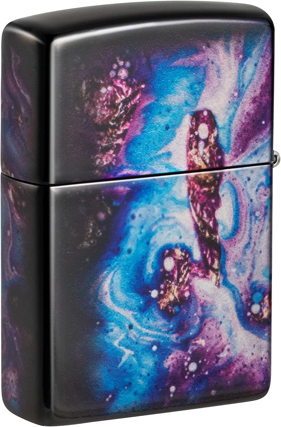 Zippo Lighter - Personalized Message Engraved on Backside Alien UFO Windproof Lighter (Universe Astro Design 48547)