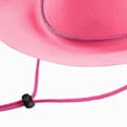 thumbnail image 4 of CAUYDY Toddler Boys Girls Wide Brim Cowboy Hat Unisex Western Ranch Sun Hat for Kids Outdoor Play Youth Cowgirl Hats Gift for Children Sizes 4-10 Years,Pink, 4 of 5