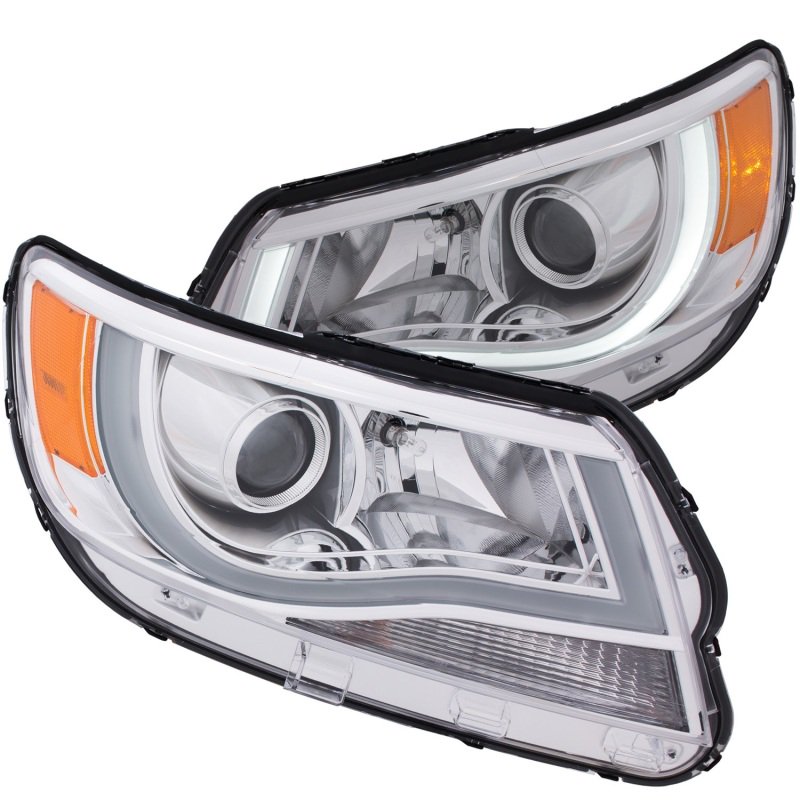 ANZO 2015-2016 Chevrolet Colorado Projector Headlights w/ Plank Style