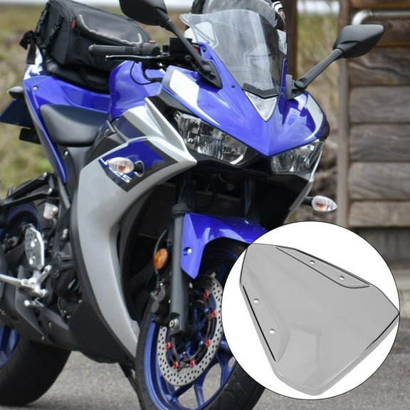 HONMEET Motorcycle Windscreen Plastic Set Clear Windshield for Enhanced Visibility and