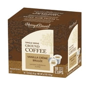 Harry & David Single Serve K-Cups Ground Coffee Vanilla Creme Brle , One Box of 18 K-Cup Servings