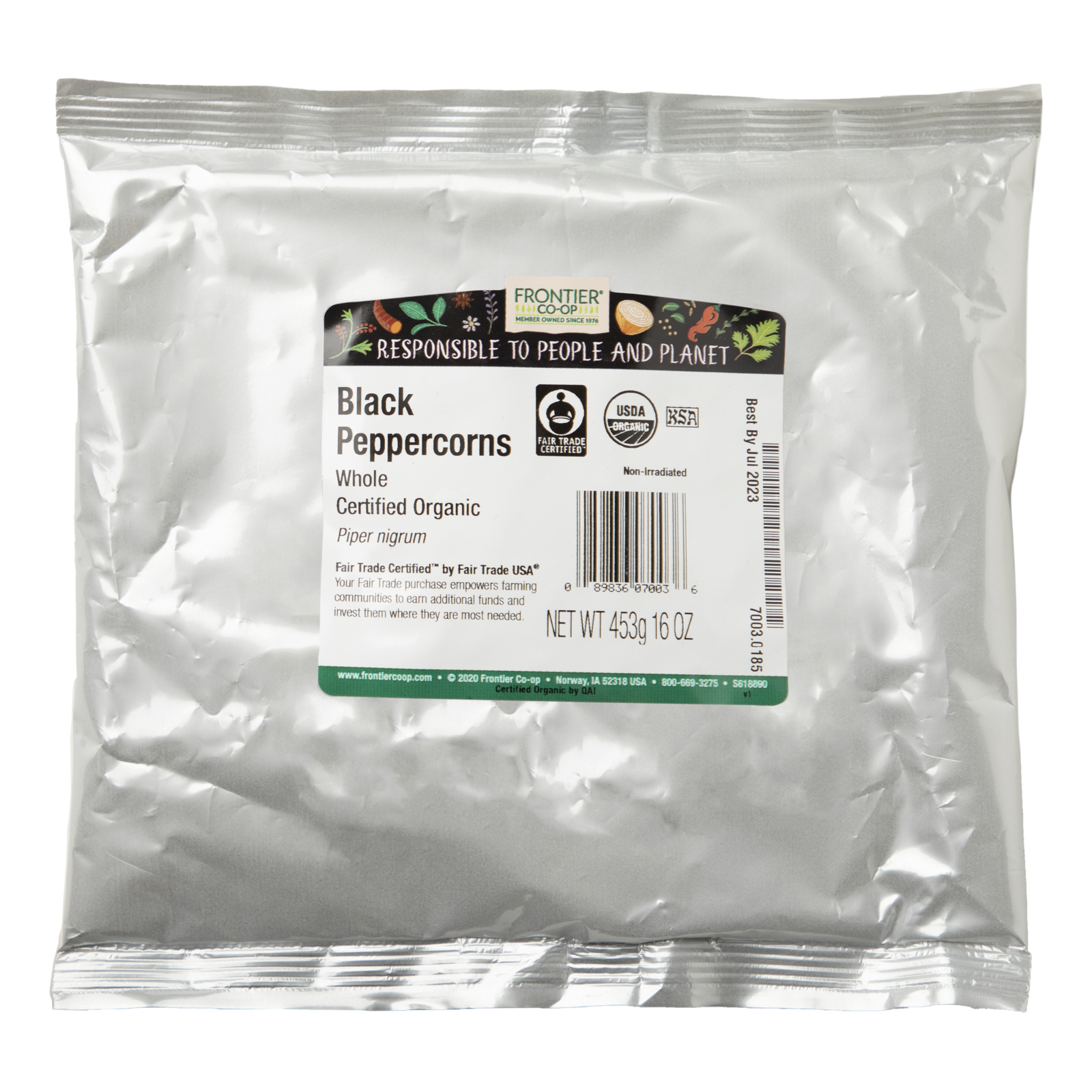 Frontier Co-op Whole Black Peppercorns, Spices, 16 oz. - image 3 of 7