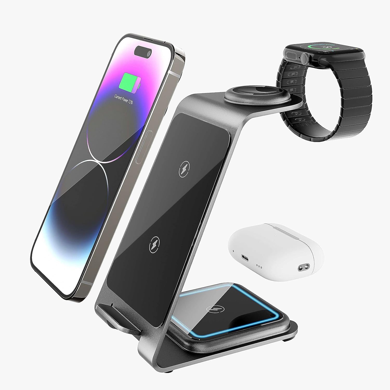 Anker 3-in-1 Wireless Charger, Foldable Mobile Dock Station